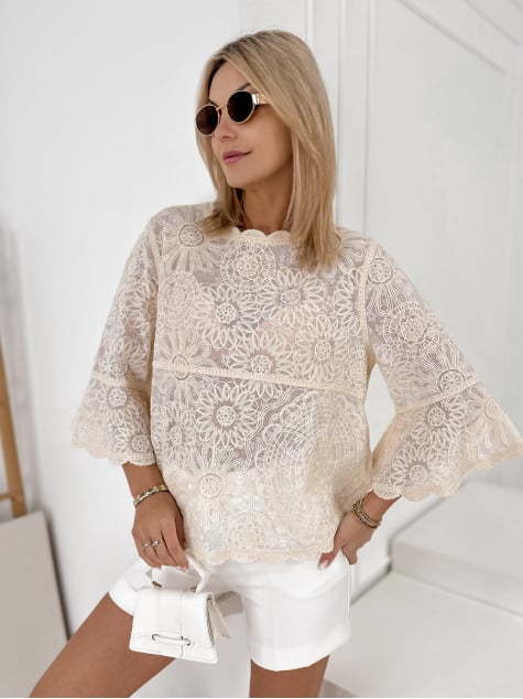 BLUZKA ANDINE BEŻOWA