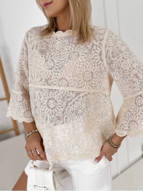 BLUZKA ANDINE BEŻOWA