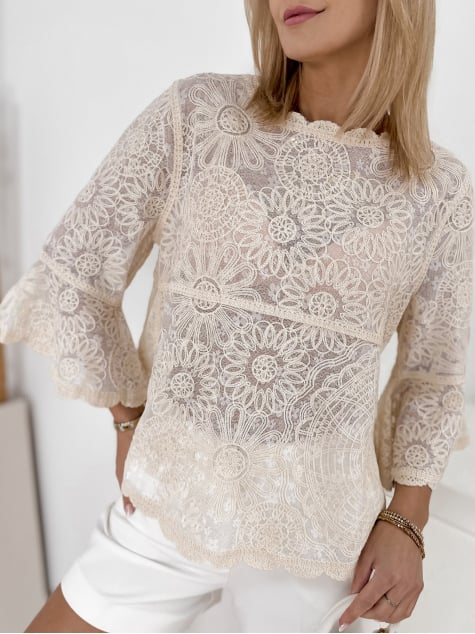 BLUZKA ANDINE BEŻOWA