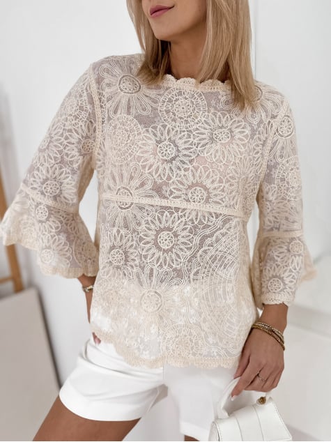 BLUZKA ANDINE BEŻOWA