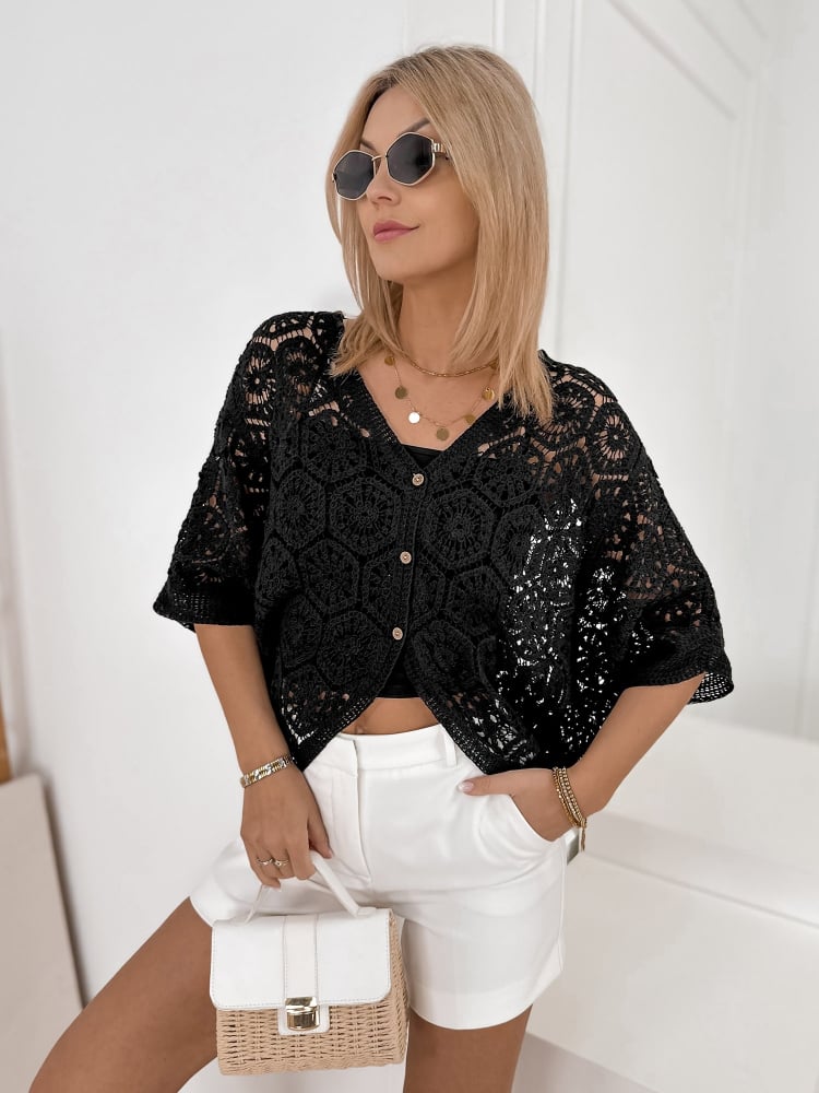 SWETER GASPARD CZARNY