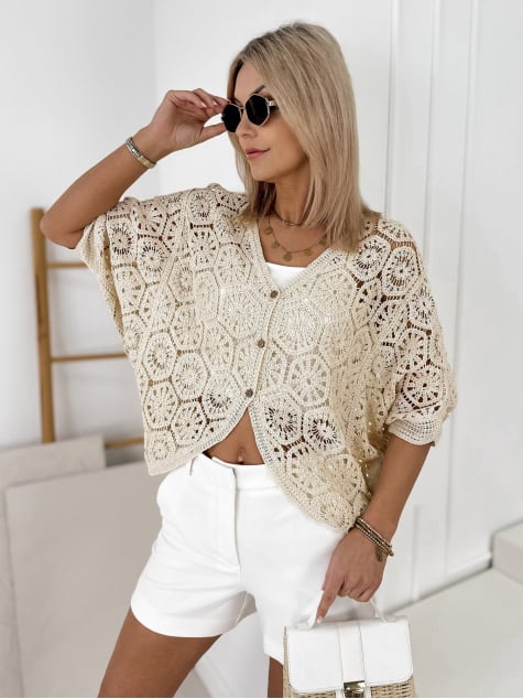 SWETER GASPARD BEŻOWY