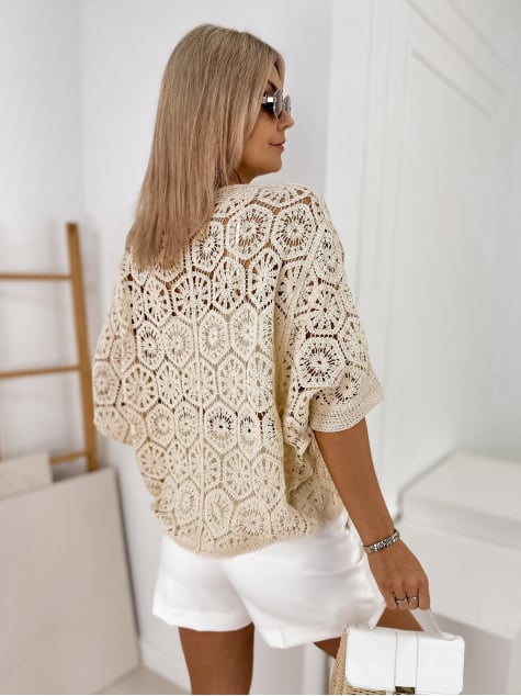 SWETER GASPARD BEŻOWY