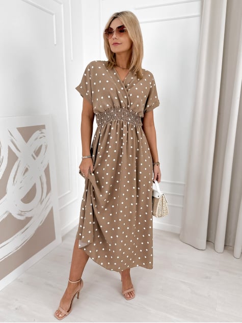 SUKIENKA ALEJANDRO CIEMNOBEŻOWA