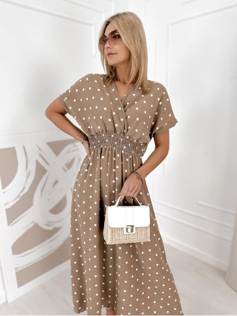 SUKIENKA ALEJANDRO CIEMNOBEŻOWA