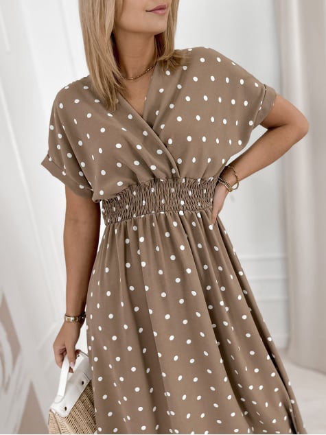 SUKIENKA ALEJANDRO CIEMNOBEŻOWA