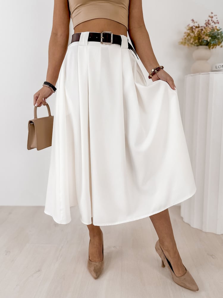 SPÓDNICA ELVIRA ECRU