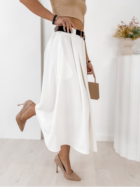 SPÓDNICA ELVIRA ECRU