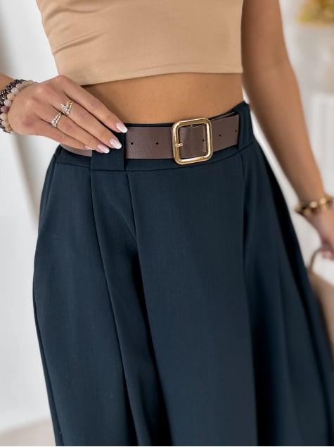 SPÓDNICA ELVIRA GRANATOWA