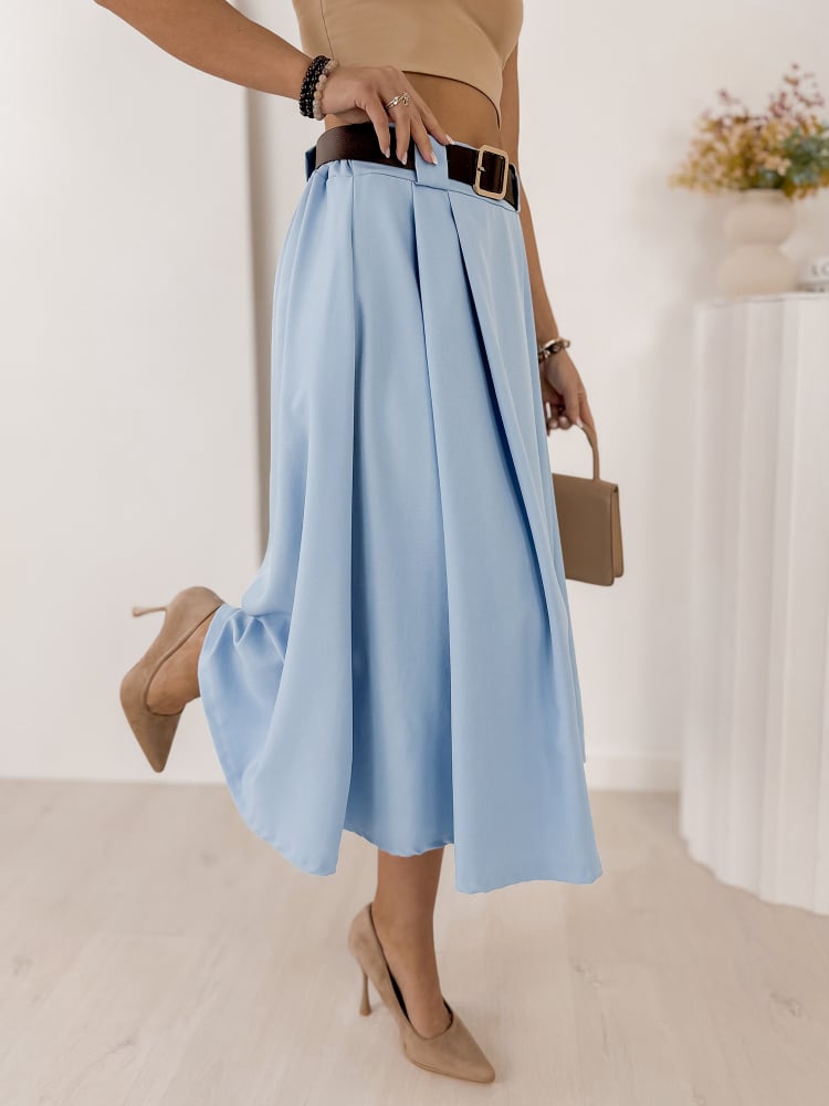 SPÓDNICA ELVIRA BŁĘKITNA