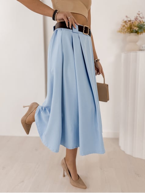 SPÓDNICA ELVIRA BŁĘKITNA