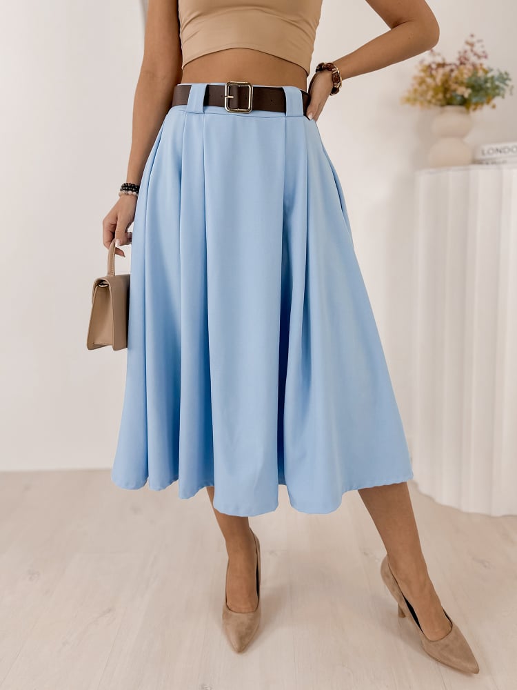 SPÓDNICA ELVIRA BŁĘKITNA