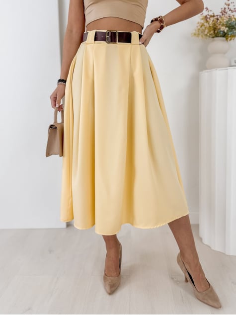 SPÓDNICA ELVIRA ŻÓŁTA