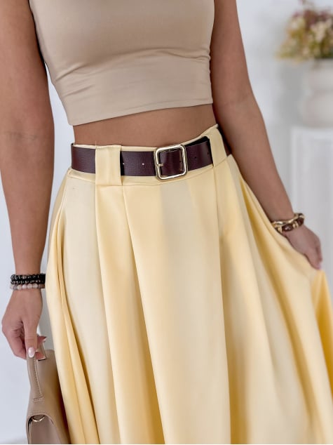 SPÓDNICA ELVIRA ŻÓŁTA