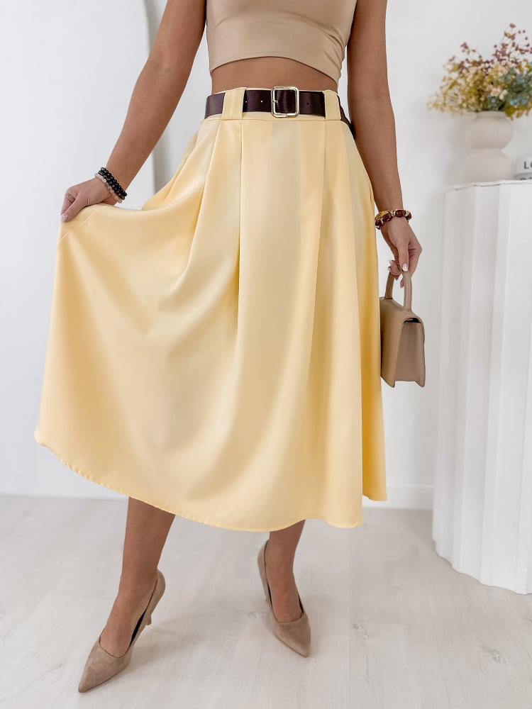 SPÓDNICA ELVIRA ŻÓŁTA