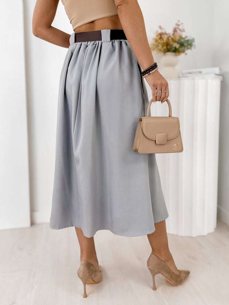 SPÓDNICA ELVIRA SZARA