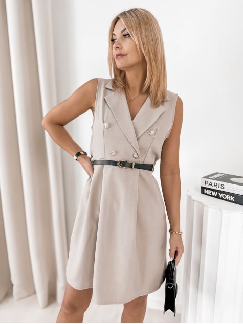 SUKIENKA OTILIA CIEMNOBEŻOWA