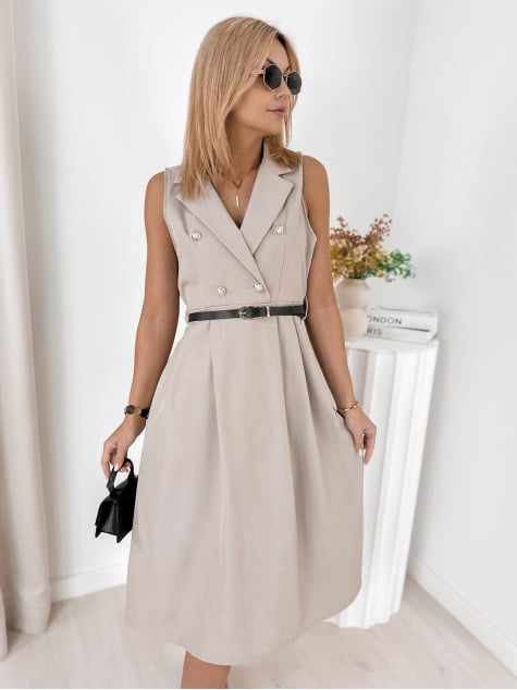 SUKIENKA FALCONE CIEMNOBEŻOWA