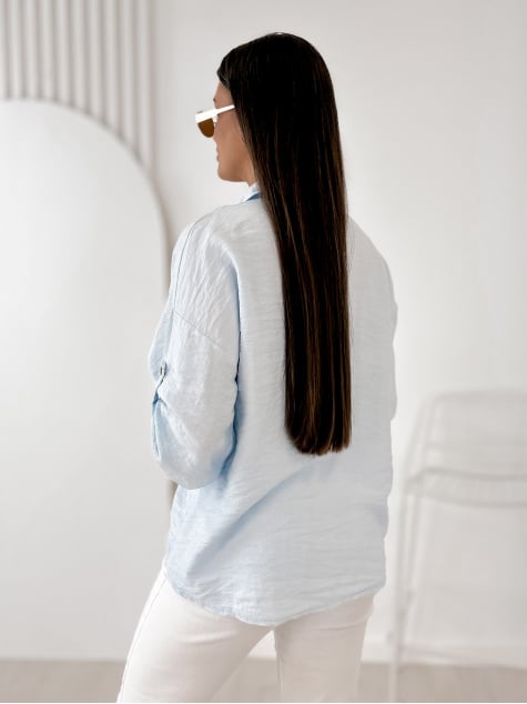 KOSZULA TOMASSO BŁĘKITNA