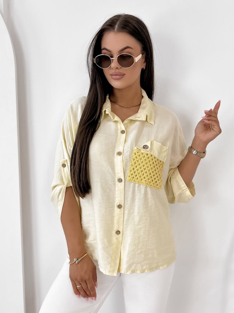 KOSZULA TOMASSO ŻÓŁTA