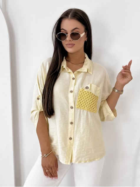 KOSZULA TOMASSO ŻÓŁTA