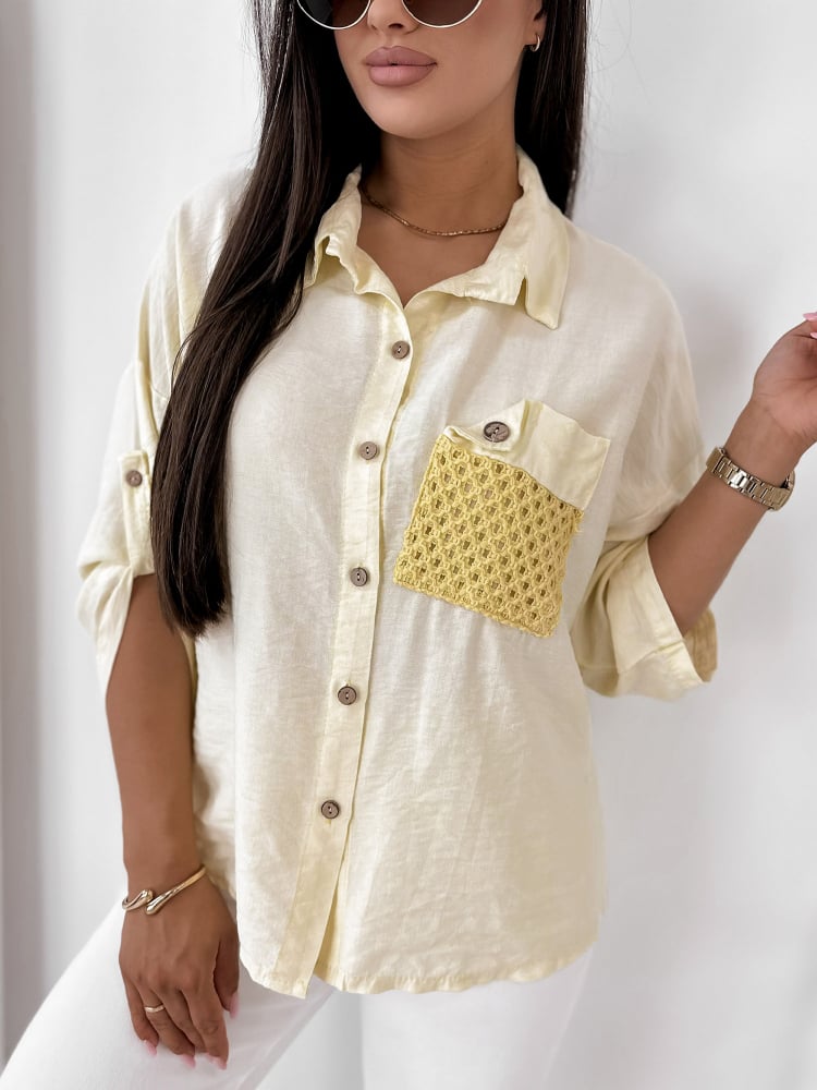 KOSZULA TOMASSO ŻÓŁTA