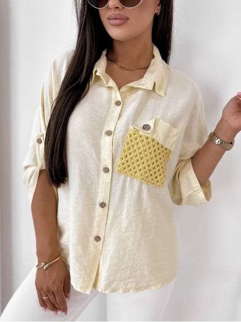 KOSZULA TOMASSO ŻÓŁTA