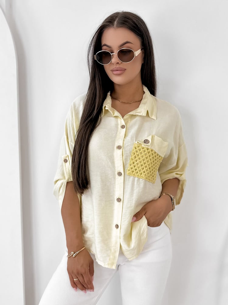 KOSZULA TOMASSO ŻÓŁTA