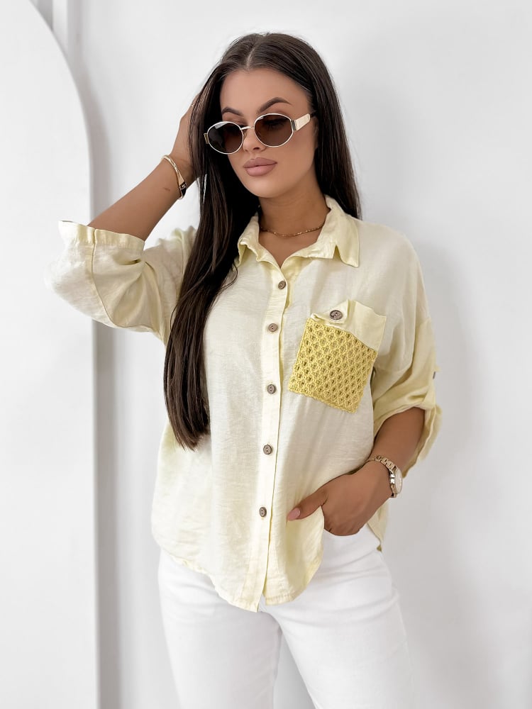 KOSZULA TOMASSO ŻÓŁTA