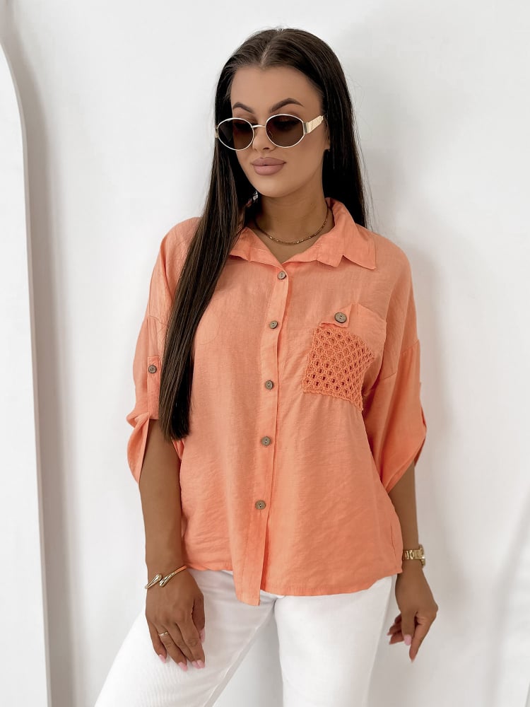 KOSZULA TOMASSO POMARAŃCZOWA