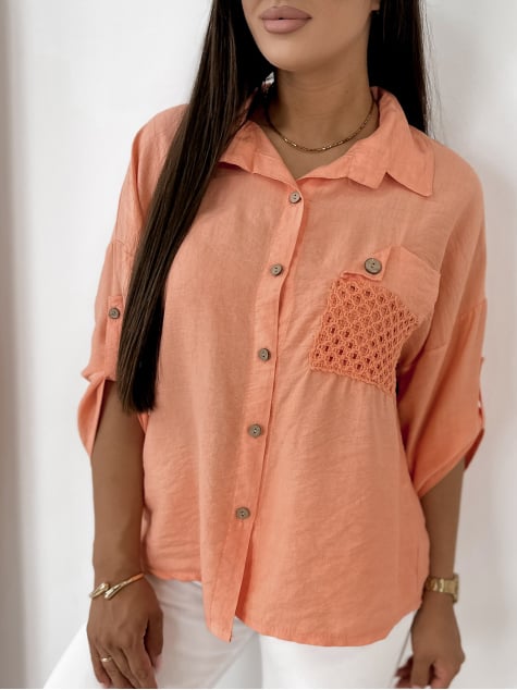 KOSZULA TOMASSO POMARAŃCZOWA