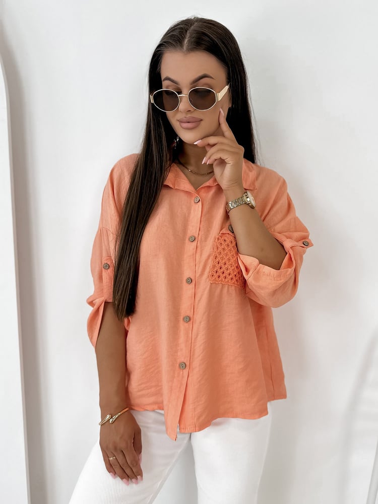 KOSZULA TOMASSO POMARAŃCZOWA