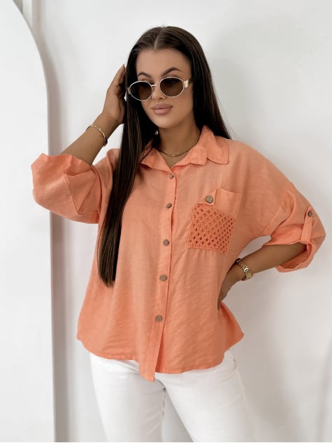 KOSZULA TOMASSO POMARAŃCZOWA