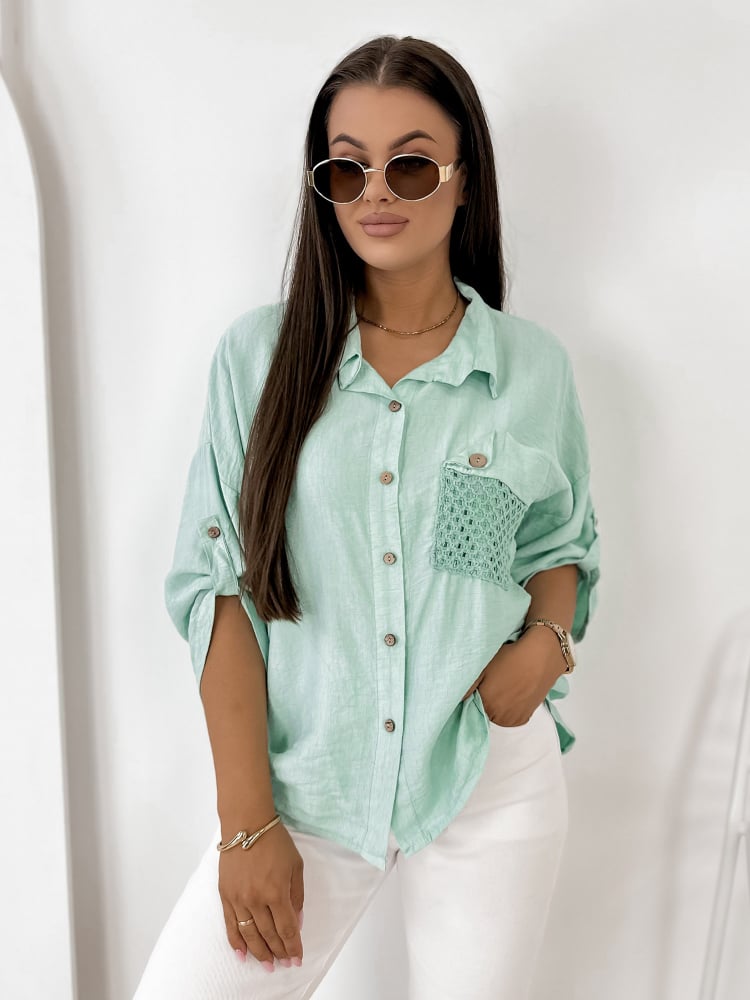 KOSZULA TOMASSO MIĘTOWA