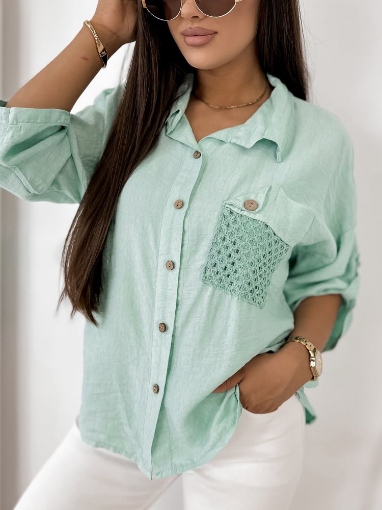 KOSZULA TOMASSO MIĘTOWA