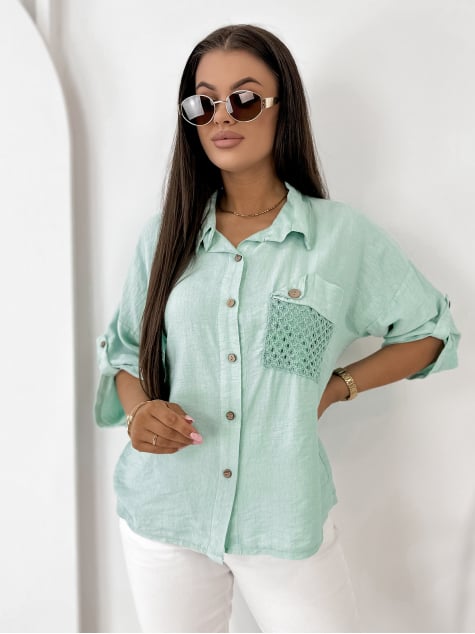 KOSZULA TOMASSO MIĘTOWA