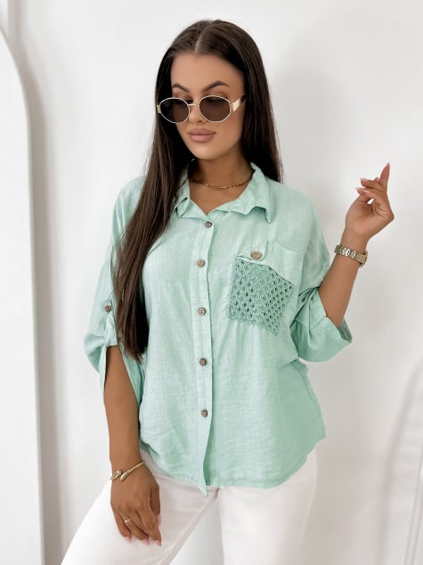 KOSZULA TOMASSO MIĘTOWA