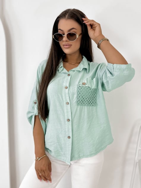 KOSZULA TOMASSO MIĘTOWA