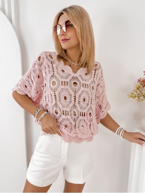 BLUZKA BASTIEN PUDROWY RÓŻ