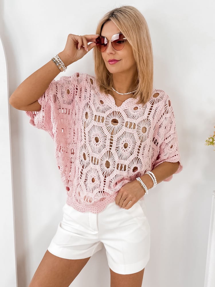 BLUZKA BASTIEN PUDROWY RÓŻ