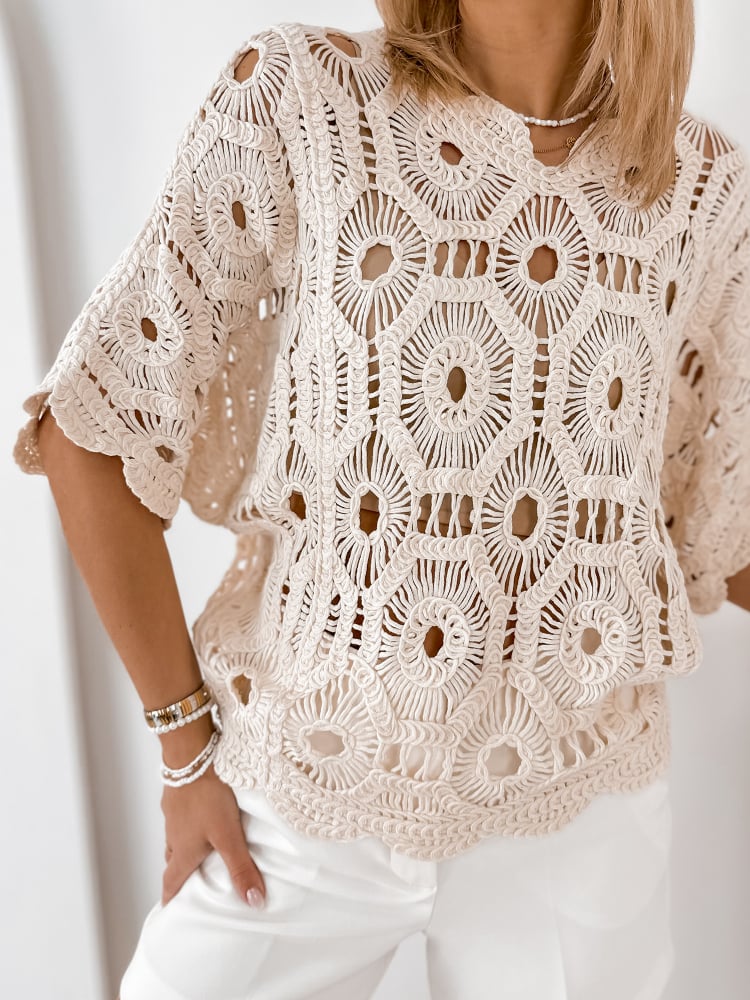 BLUZKA BASTIEN BEŻOWA