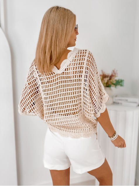 BLUZKA BASTIEN BEŻOWA