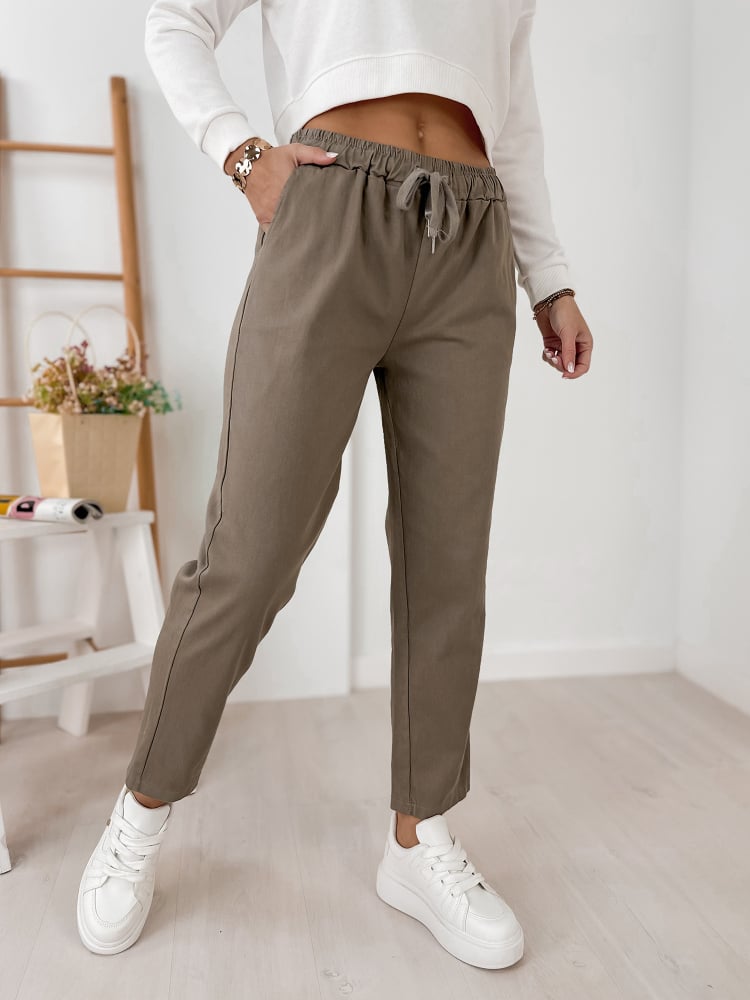 SPODNIE ARMANE CIEMNOBEŻOWE