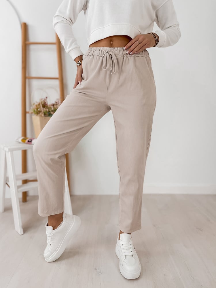 SPODNIE ARMANE BEŻOWE