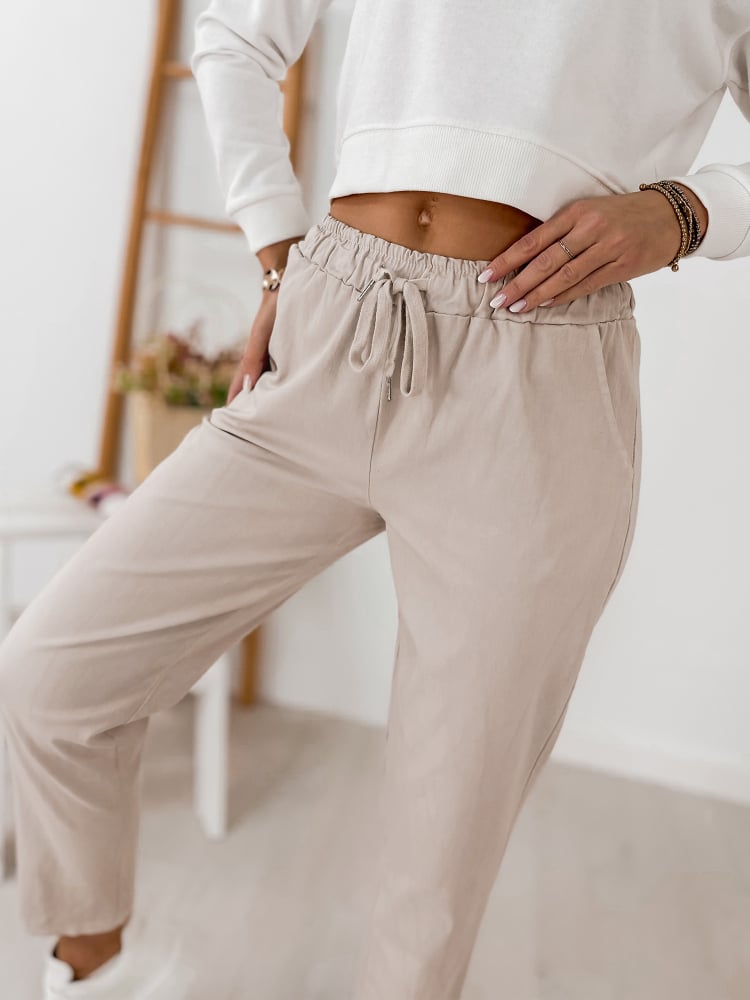 SPODNIE ARMANE BEŻOWE