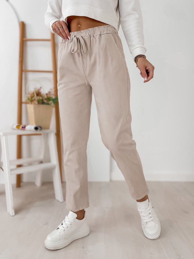 SPODNIE ARMANE BEŻOWE