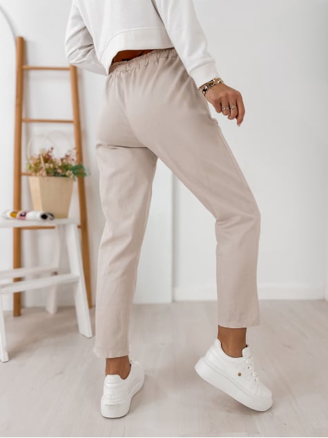 SPODNIE ARMANE BEŻOWE