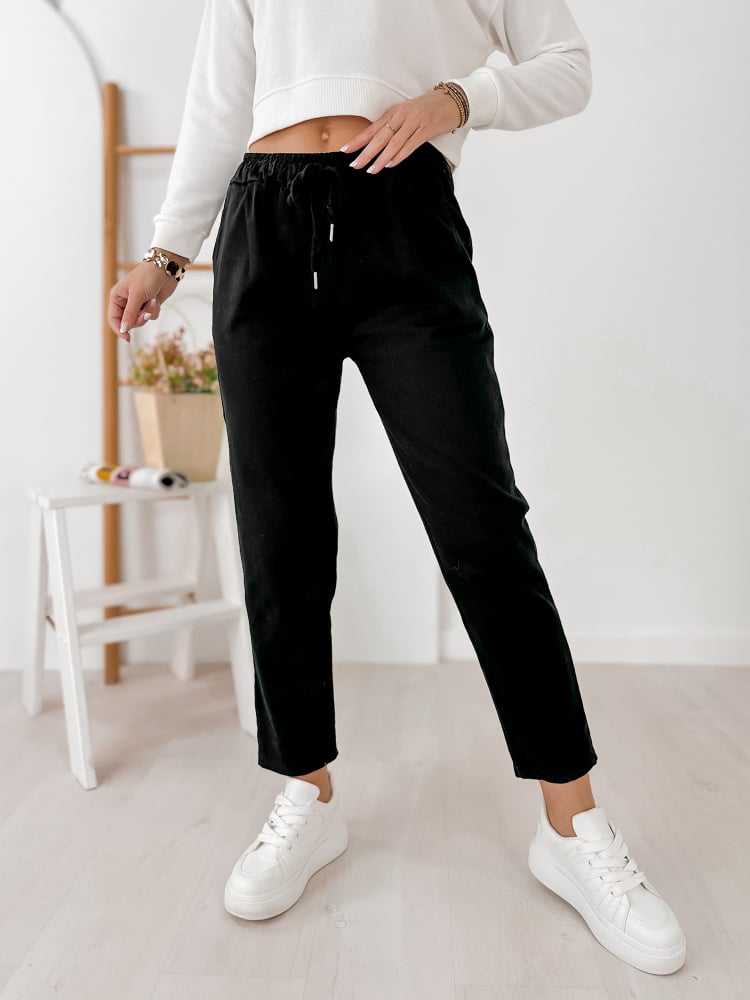 SPODNIE ARMANE CZARNE