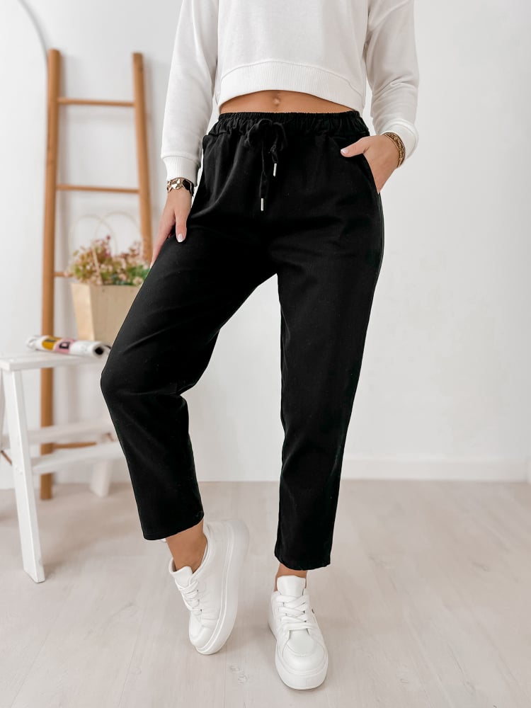 SPODNIE ARMANE CZARNE