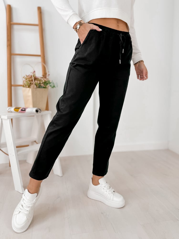 SPODNIE ARMANE CZARNE